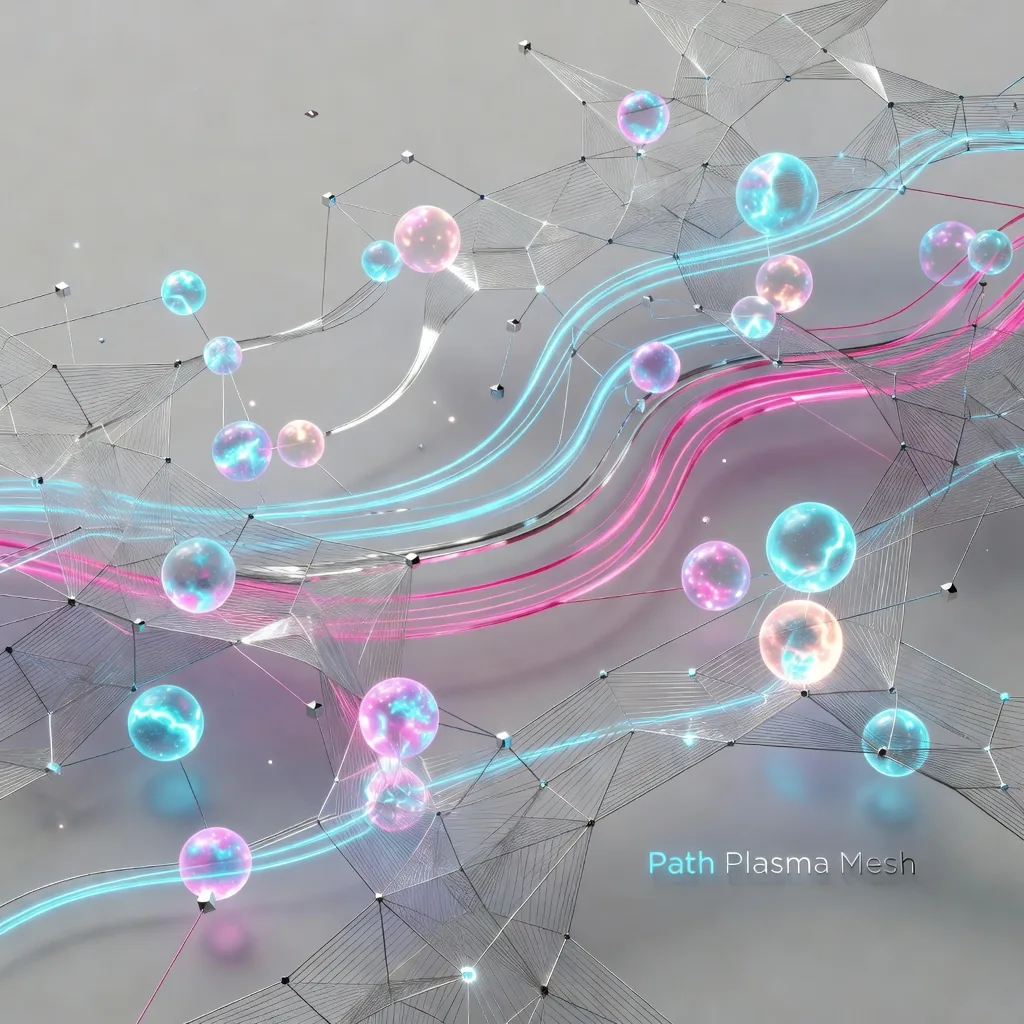 Plasma Mesh Geometric Abstract